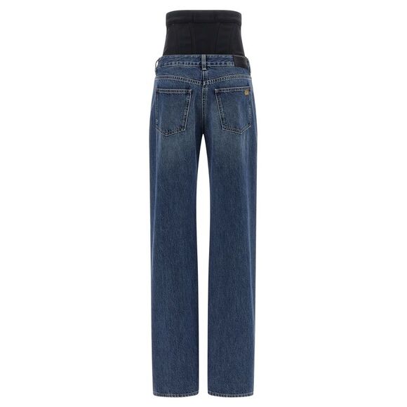 Elisabetta Franchi Women Bustier Insert Jeans
